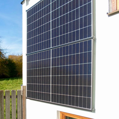 WandPV Premium V3 verdecktes Montagesystem Sandwich horizontal Komplettset für 2 PV-Module