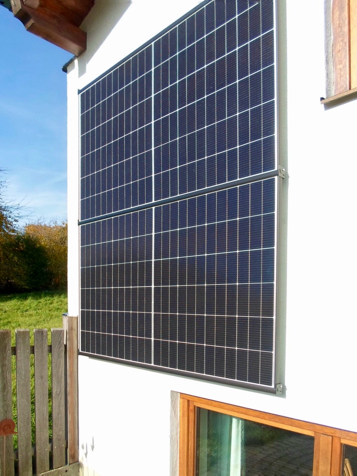WandPV Premium V3 verdecktes Montagesystem Sandwich horizontal Komplettset für 2 PV-Module