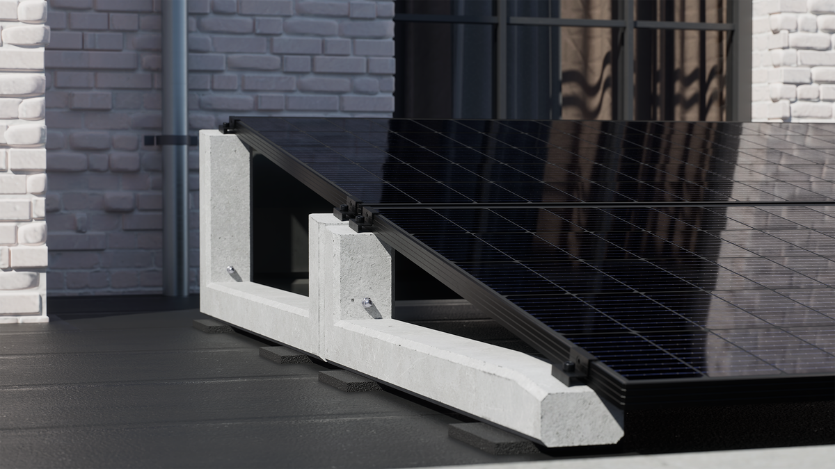 Wattstone 10°XL & 10°V2 Komplettset für 2 PV-Module in Segel Ausrichtung