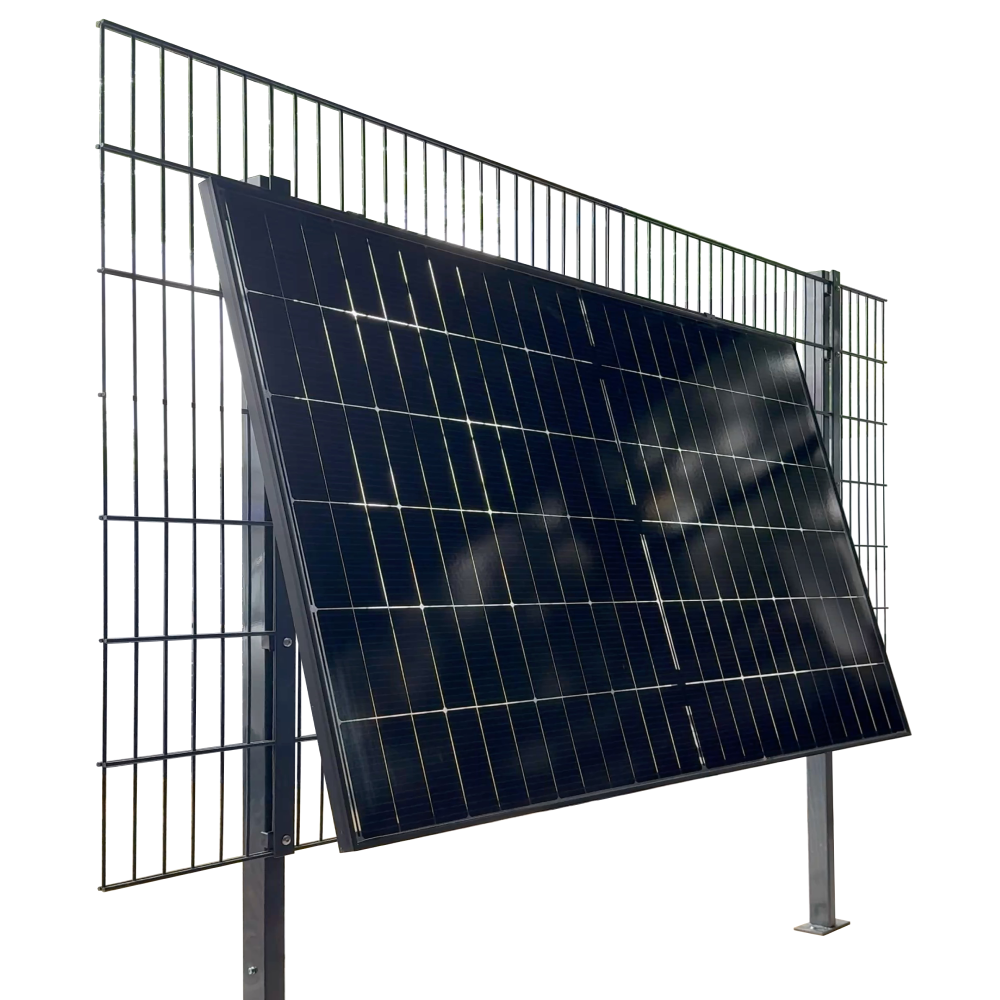 ZaunPV Flexx Montagepaket für 1 PV-Modul 10-20 Grad anwinkelbar