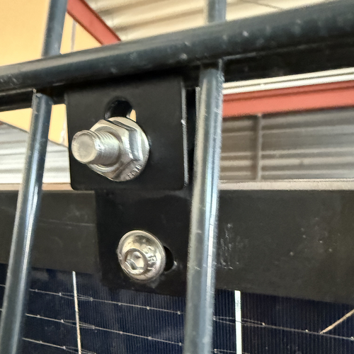 ZaunPV Flexx Montagepaket für 1 PV-Modul 10-20 Grad anwinkelbar