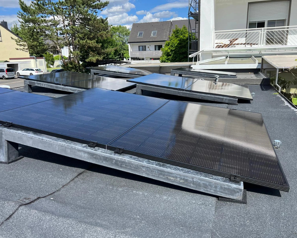 Wattstone 6° Komplettset für 4 PV-Module (horizontale Montage) in Ost-West Ausrichtung