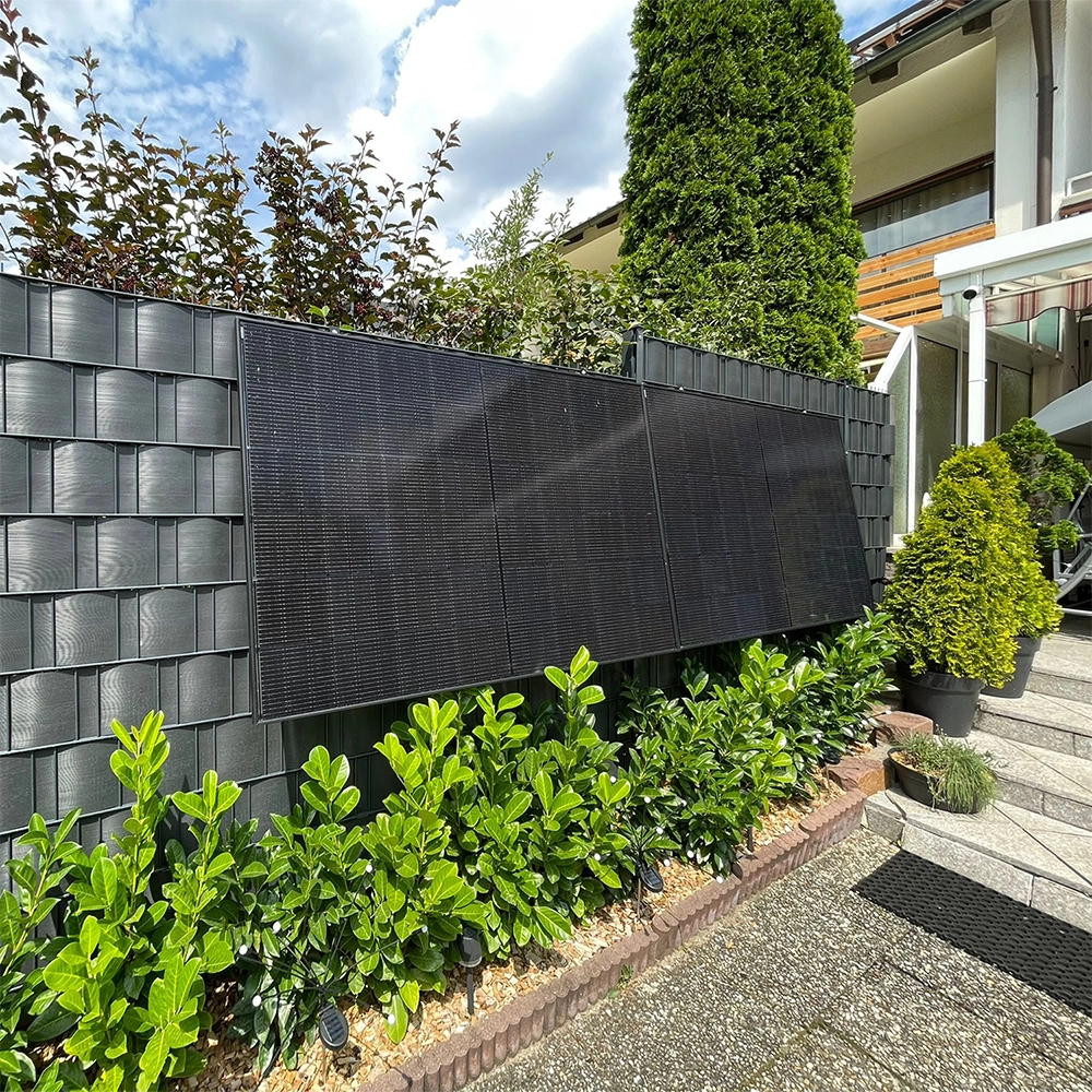 ZaunPV Flexx Montagepaket für 1 PV-Modul 10-20 Grad anwinkelbar