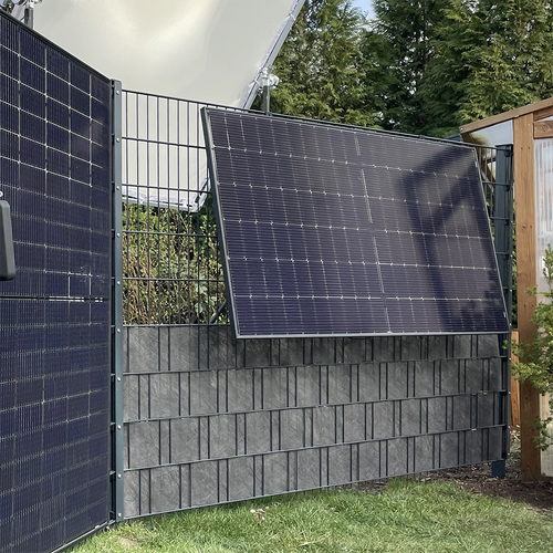 ZaunPV Flexx Montagepaket für 1 PV-Modul 10-20 Grad anwinkelbar