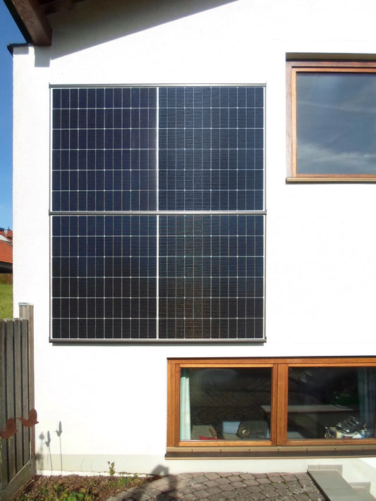 WandPV Premium V3 verdecktes Montagesystem Sandwich horizontal Komplettset für 2 PV-Module