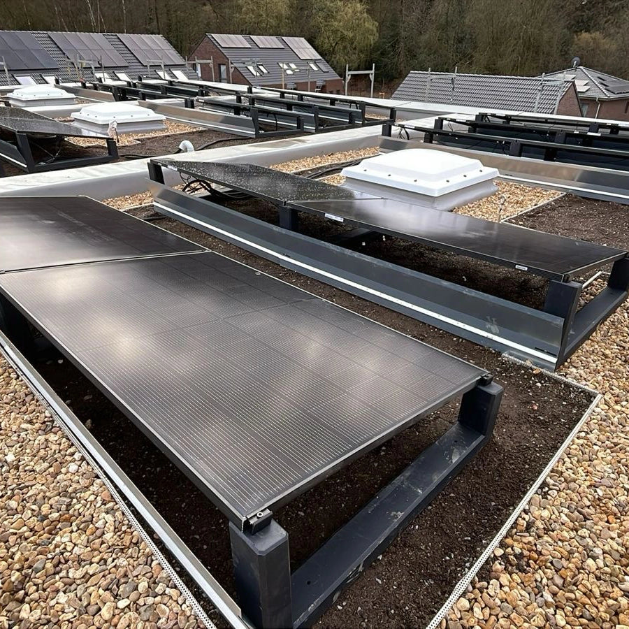 WATTSTONE 10° XL - Gründach PV-Aufständerung aus Feinbeton ohne Zubehör