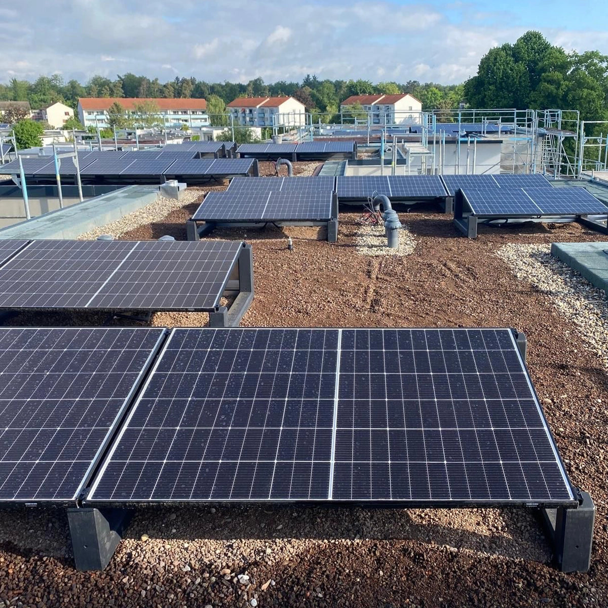WATTSTONE 10° XL - Gründach PV-Aufständerung aus Feinbeton ohne Zubehör