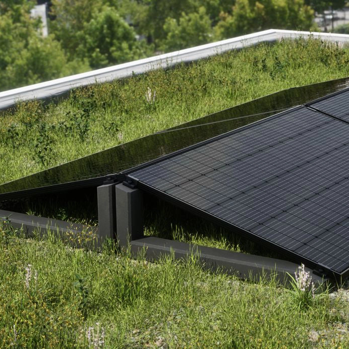 WATTSTONE 15° - PV-Aufständerung aus Feinbeton ohne Zubehör