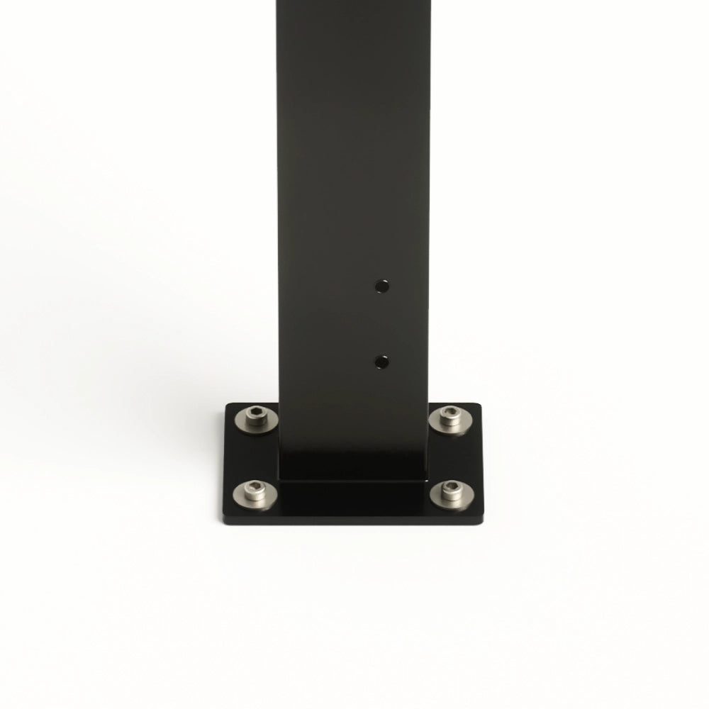 ZaunPV Blacksteel 2m - Starterset für 4 PV-Module
