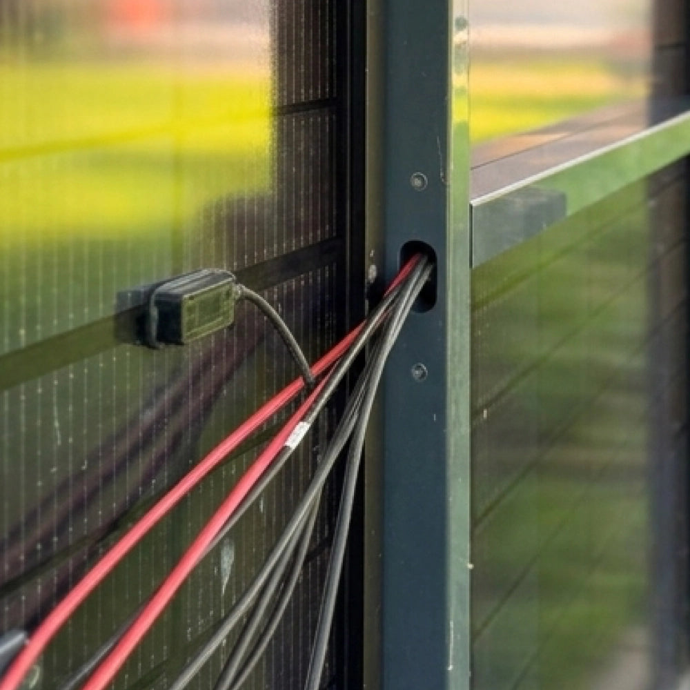 ZaunPV Blacksteel 2m - Starterset für 4 PV-Module