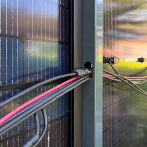 ZaunPV Blacksteel 2m - Starterset für 4 PV-Module